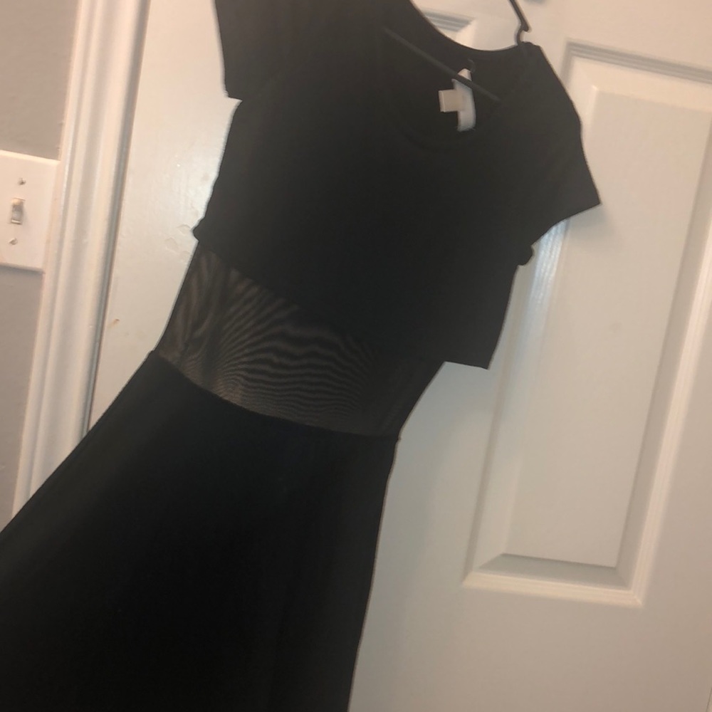 Gothic see through black dress